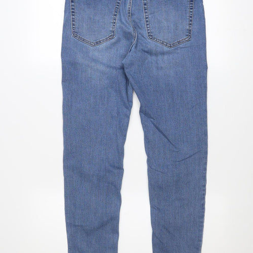 Pull&Bear Women Blue Size 10 Skinny High Rise Stretch Jeans