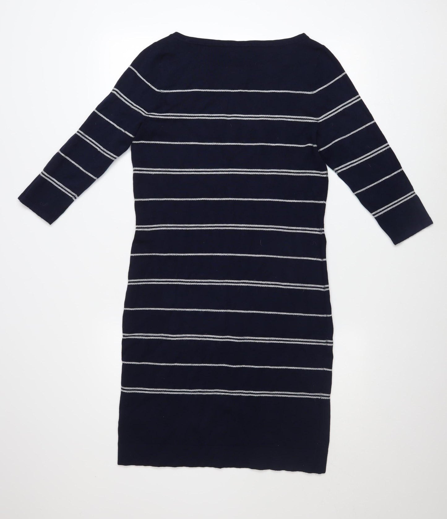 Precis Petite Women's Blue Striped Knit Sheath Dress Size 10