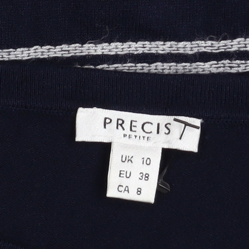 Precis Petite Women's Blue Striped Knit Sheath Dress Size 10