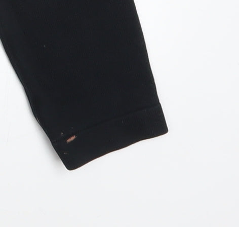 Tommy Hilfiger Women's Black Cotton Henley Jumper Size M