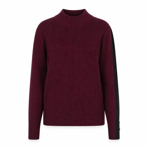Marks and Spencer Women's Purple Mock Neck Knit Jumper Size 12