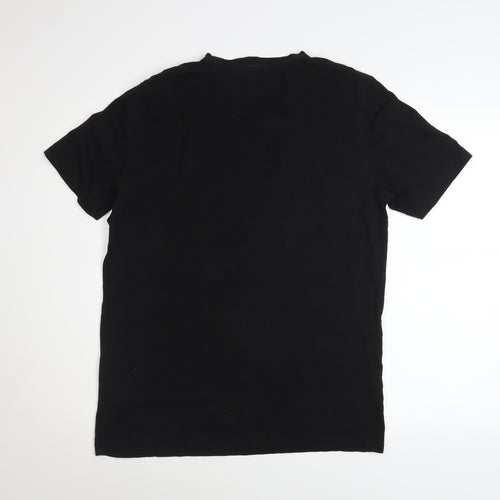 Puma Men's Black Graphic Sports T-Shirt Size M