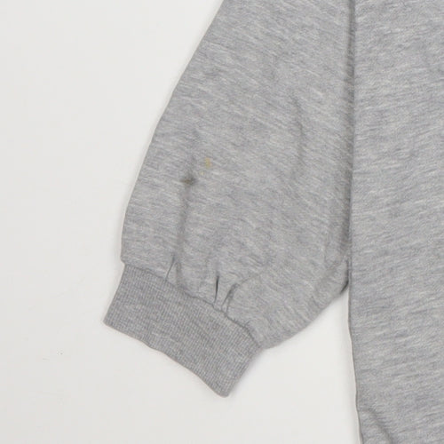 Noisy May Women's Grey Oversized Boston Print Sweatshirt Size 18