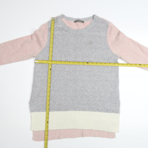Oasis Womens Multicoloured Knit Crew Neck Pullover Jumper Size S
