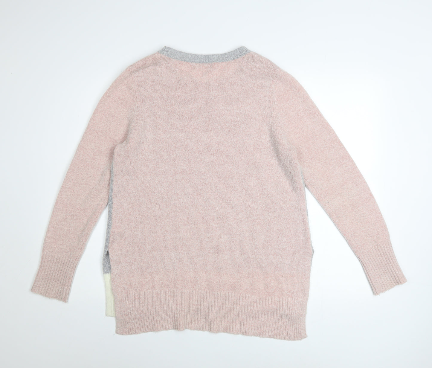 Oasis Womens Multicoloured Knit Crew Neck Pullover Jumper Size S