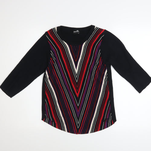 Boxfresh Womens Multicoloured Striped Cotton Pullover Jumper Size L