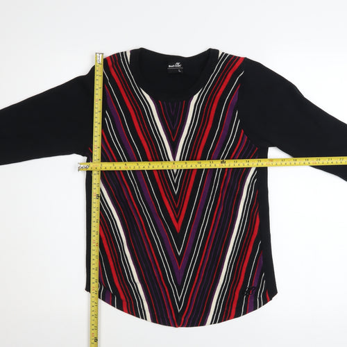Boxfresh Womens Multicoloured Striped Cotton Pullover Jumper Size L