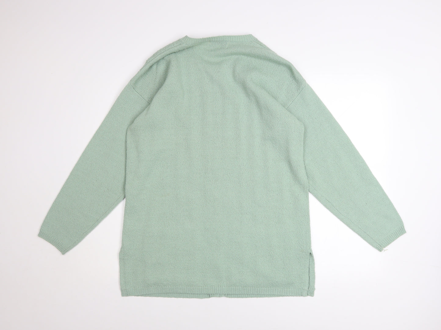 Akal Collection Women’s Green Long Sleeve Acrylic Cardigan L