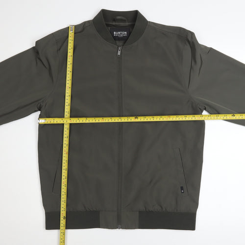 Burton Menswear London Men's Green Bomber Jacket Size M Zip Casual
