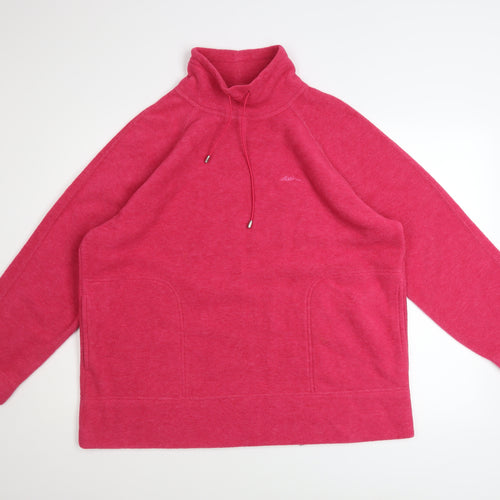 East Women’s Pink Pullover Fleece Sweatshirt Size 16