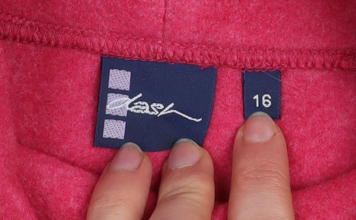 East Women’s Pink Pullover Fleece Sweatshirt Size 16