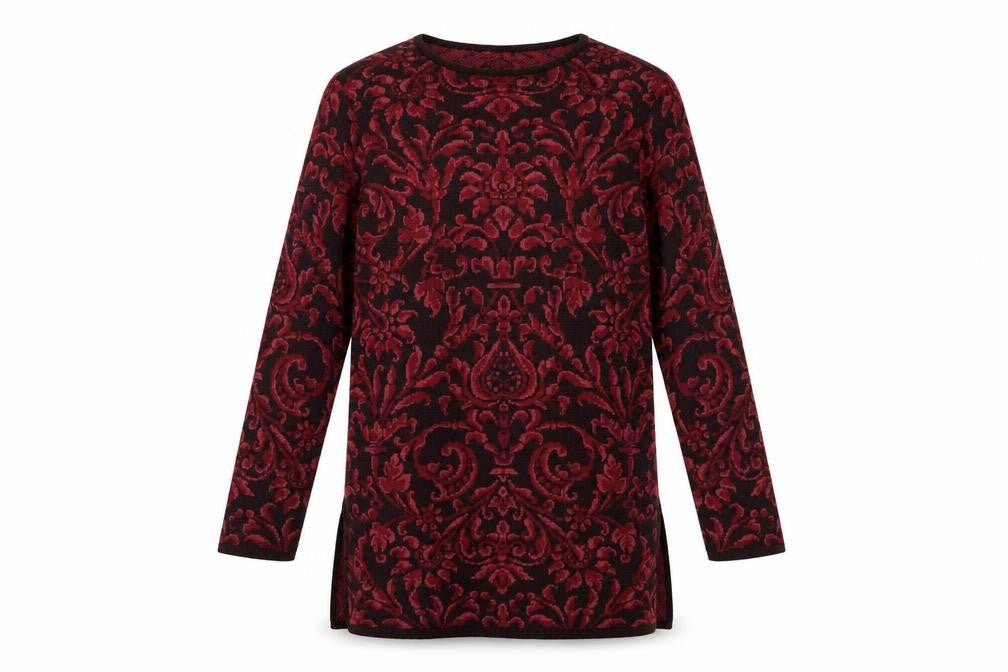Marks and Spencer Women Red Paisley Knit Shift Dress Size 8