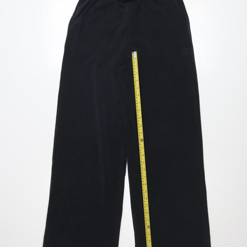 Parfois Womens Black Wide-Leg Modal Blend Elastic Waist Trousers XS