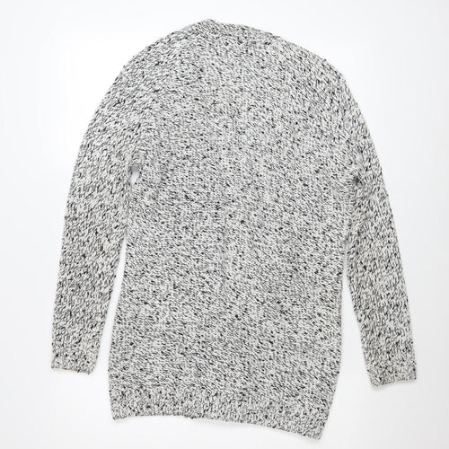 Marks and Spencer Women’s Grey Studded Open Knit Cardigan Size 10