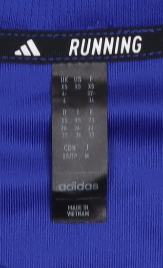 Adidas Womens Blue XS Running T-Shirt Lightweight Sports Top