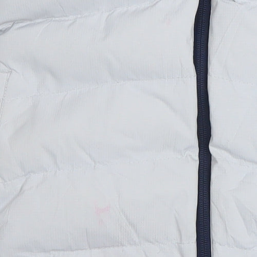 Trespass Girls Grey Waterproof Hooded Puffer Jacket Coat 5-6 Years