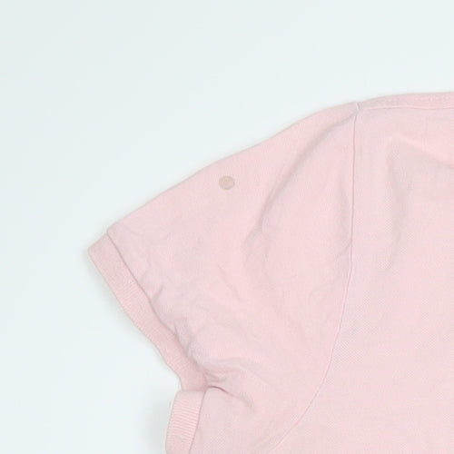 GANT Men's Pink Cotton Short Sleeve Polo Shirt Size L