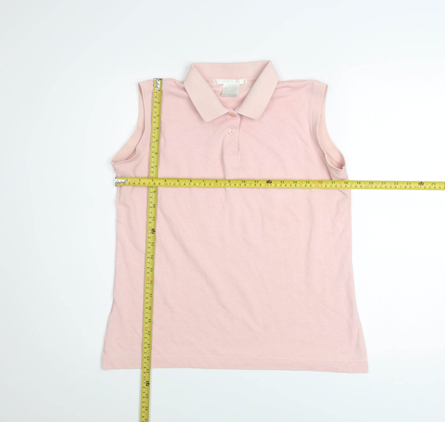 Nike Golf Women's Pink Sleeveless Polo Top Size S Dri-Fit Activewear