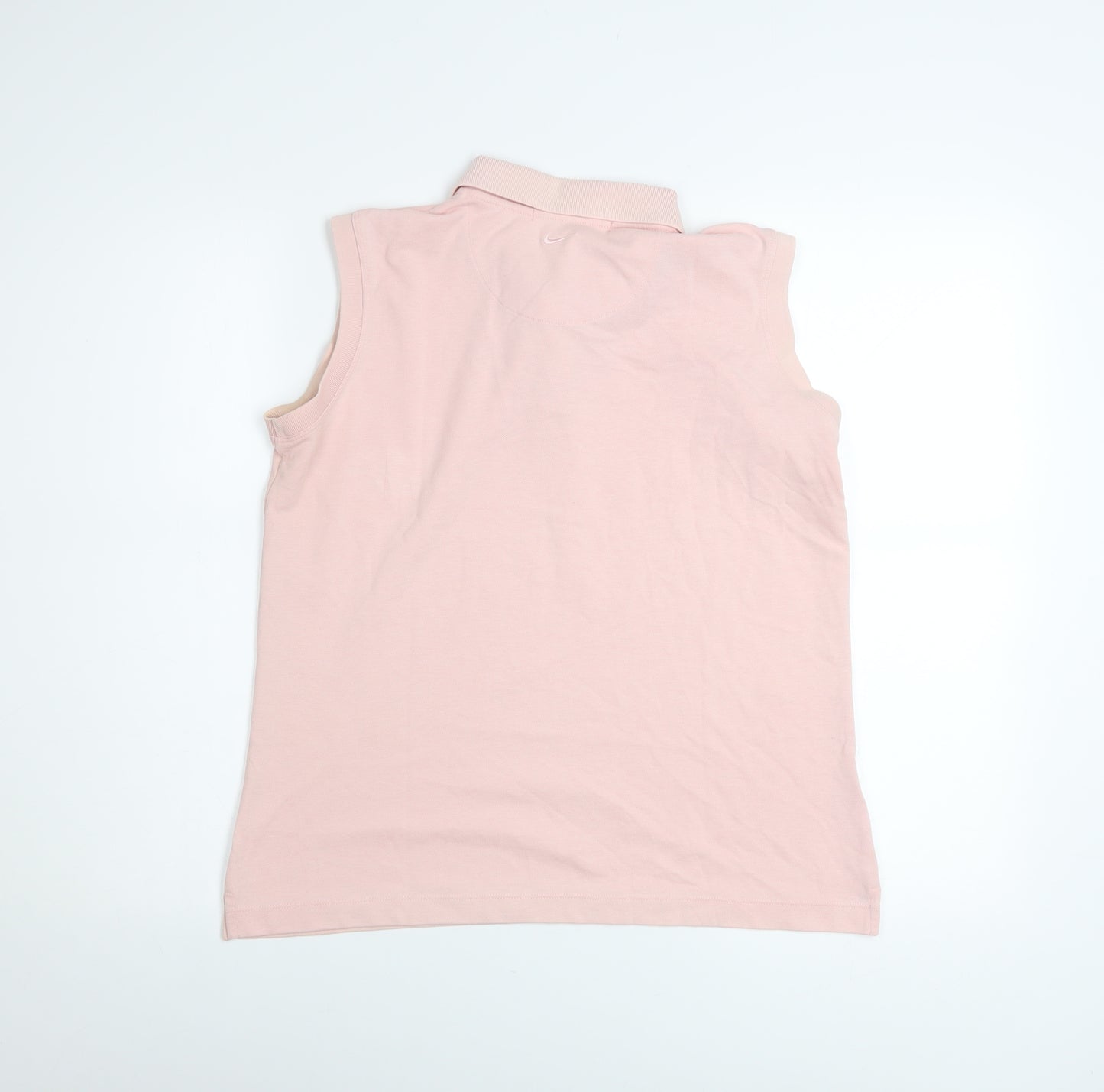 Nike Golf Women's Pink Sleeveless Polo Top Size S Dri-Fit Activewear