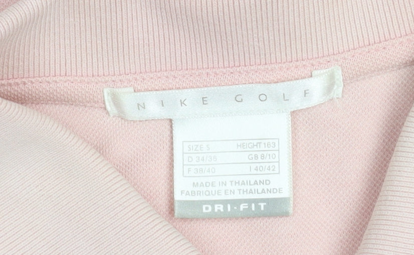 Nike Golf Women's Pink Sleeveless Polo Top Size S Dri-Fit Activewear