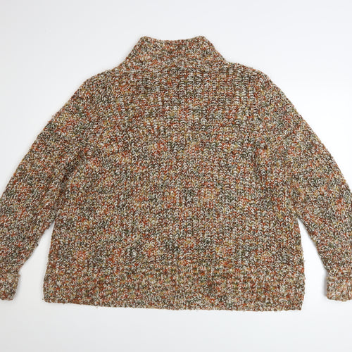 Tu Women’s Multicoloured Roll Neck Chunky Knit Jumper Size 22