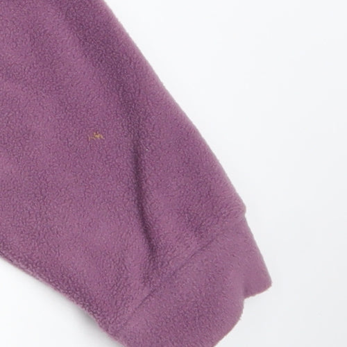 Peter Storm Women Purple Fleece V-Neck Pullover Sweatshirt Size 18