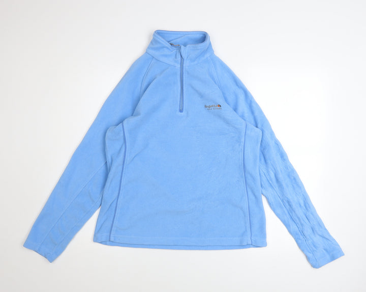 Regatta Womens Blue Fleece Pullover Sweatshirt Size 14