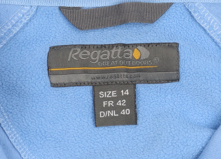 Regatta Womens Blue Fleece Pullover Sweatshirt Size 14