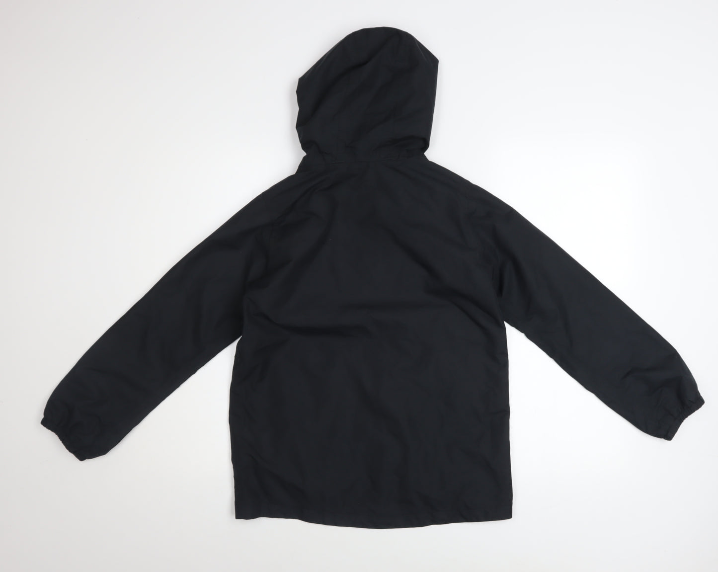 Peter Storm Boys Black Waterproof Hooded Rain Coat Jacket 11-12 Years