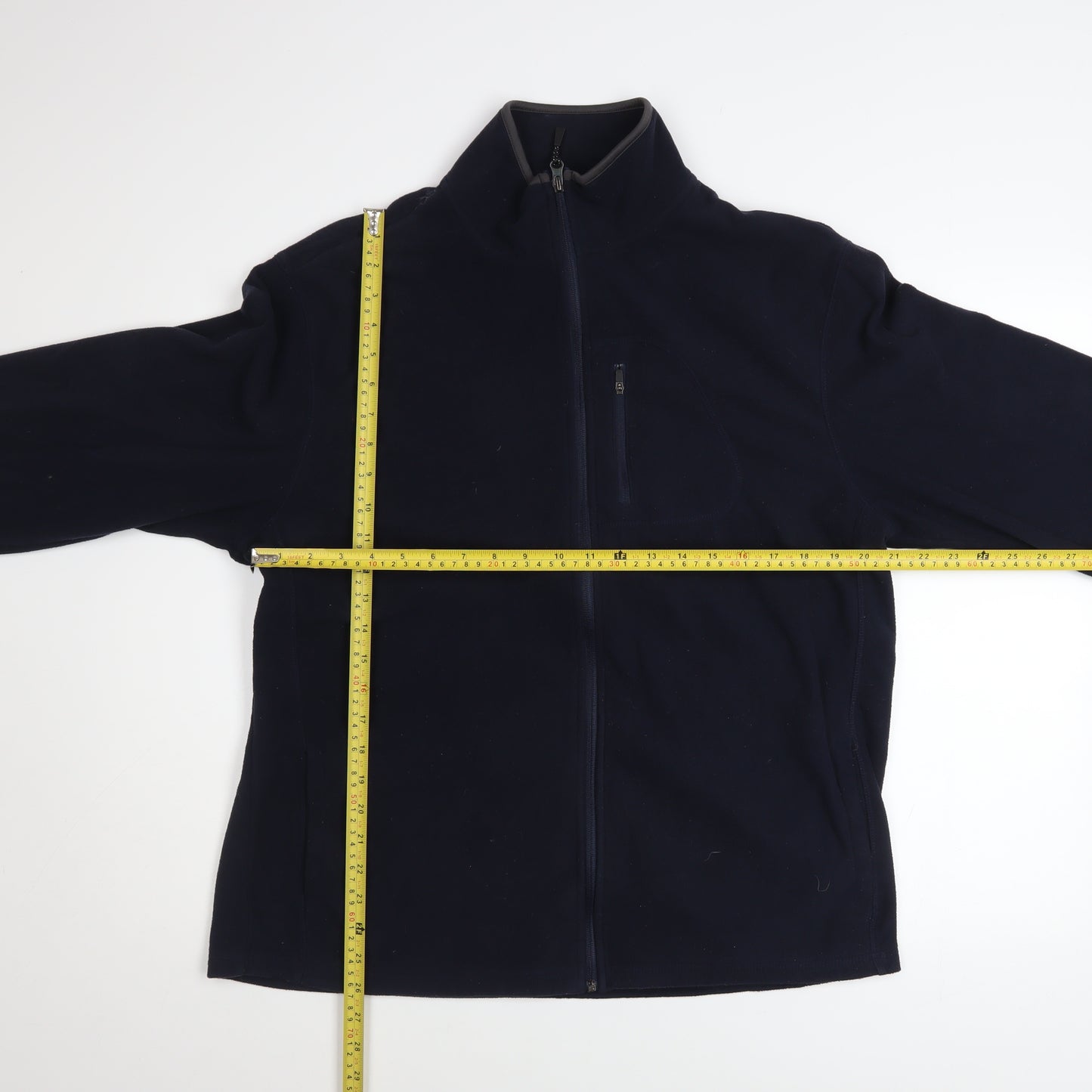 Marks and Spencer Men's Blue Fleece Full Zip Jacket L