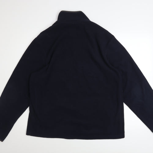 Marks and Spencer Men's Blue Fleece Full Zip Jacket L