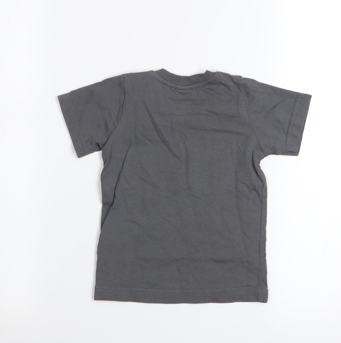 H&M Unisex Baby Grey AC/DC Graphic Print Cotton T-Shirt 9-12 Months