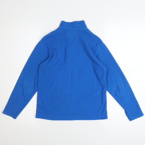 Mountain Warehouse Boys Blue Fleece 1/4 Zip Pullover Sweatshirt 9-10 Years