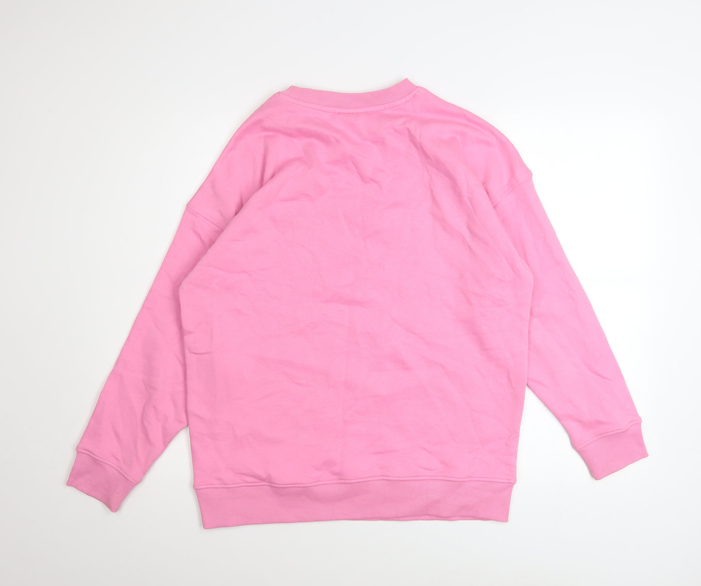 Coca-Cola Unisex Pink Christmas Sweatshirt Santa Graphic Small