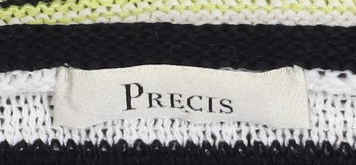 Precis Women’s Multicoloured Striped 3/4 Sleeve Knit Pullover Jumper Size L