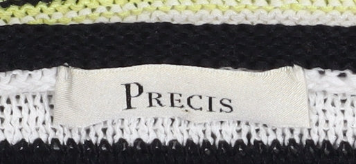 Precis Women’s Multicoloured Striped 3/4 Sleeve Knit Pullover Jumper Size L