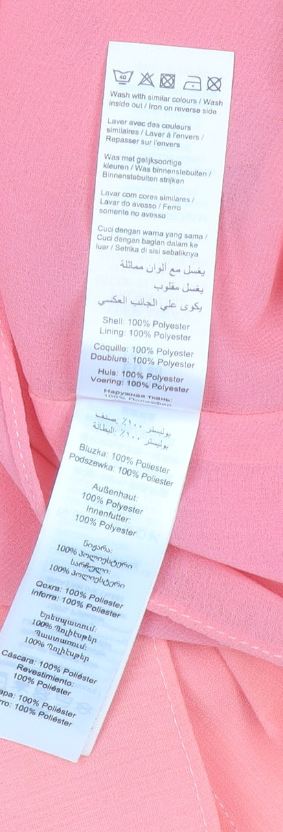 New Look Women’s Pink V-Neck Camisole Top Size 12