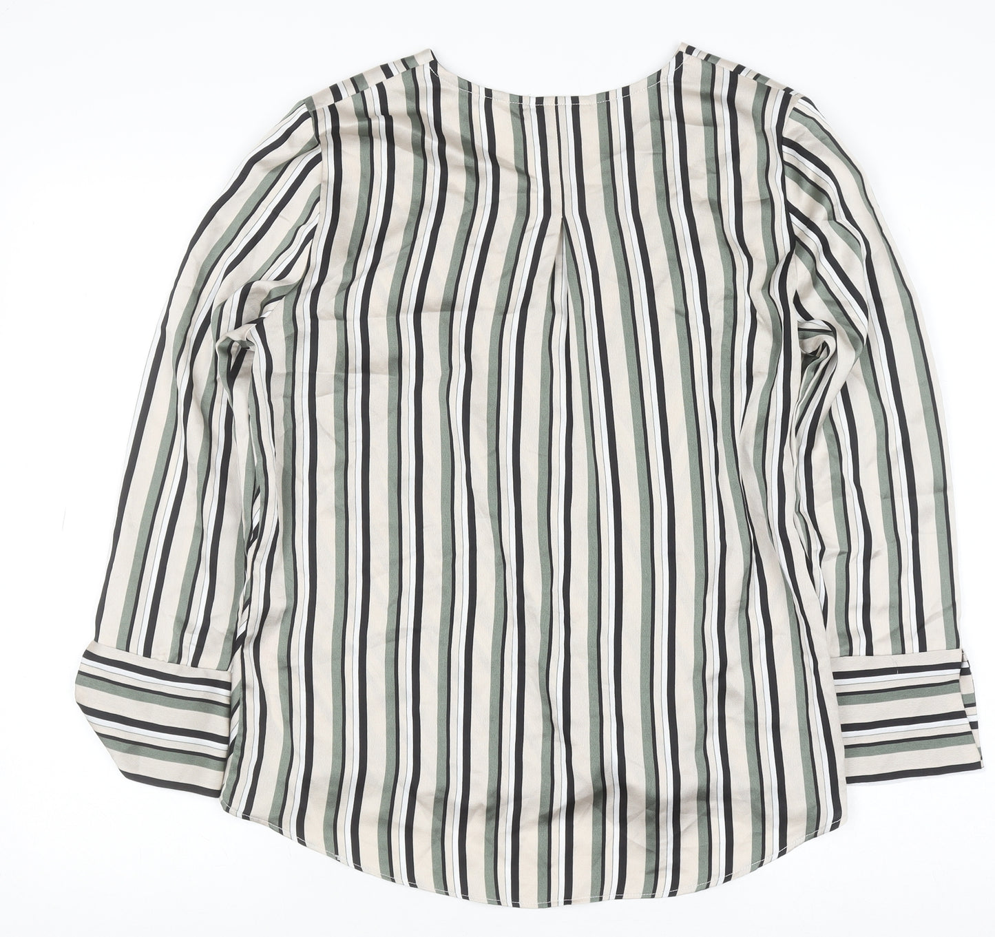 Wallis Petite Women's Multicoloured Striped Wrap Blouse UK 12