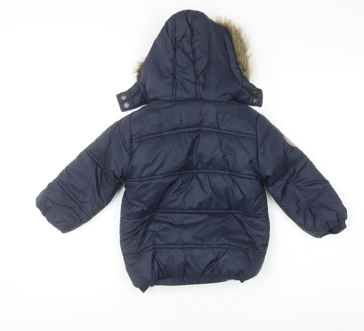 Firetrap Unisex Baby Blue Hooded Puffer Jacket 18-24 Months Winter Coat