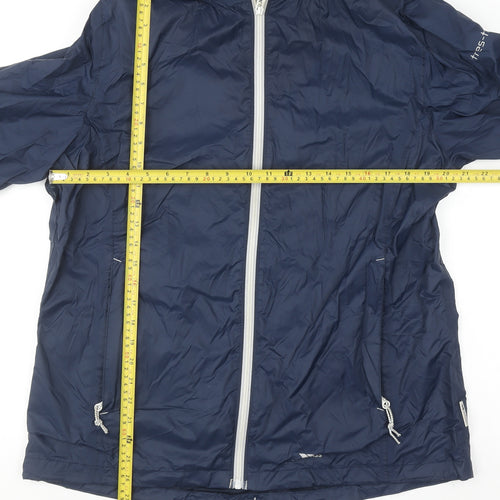 Trespass Womens Blue XL Waterproof Hooded Rain Coat Jacket