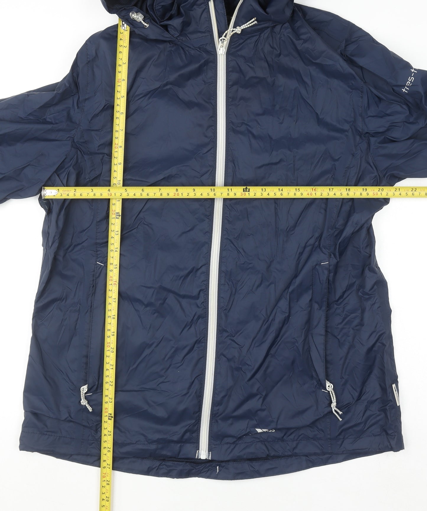 Trespass Womens Blue XL Waterproof Hooded Rain Coat Jacket