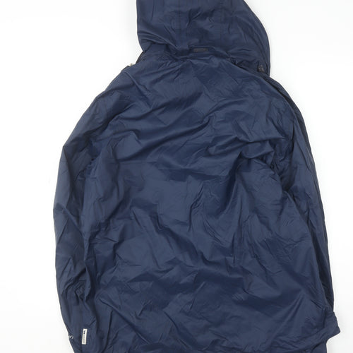 Trespass Womens Blue XL Waterproof Hooded Rain Coat Jacket