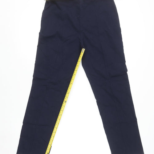 Dunnes Women’s Blue Stretch Straight Leg Trousers Size M