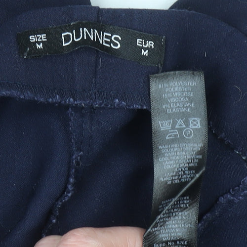 Dunnes Women’s Blue Stretch Straight Leg Trousers Size M