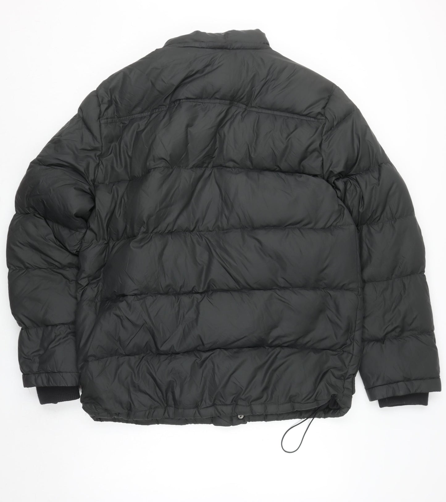 Gap Womens Black L Puffer Jacket Down Insulated Nylon Winter Coat
