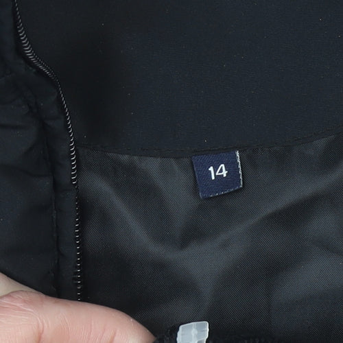 Dash Women's Black Size 14 Quilted Zip Waistcoat Bodywarmer