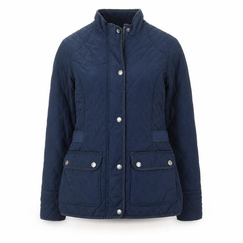 Crew Clothing Co. Women’s Blue Quilted Mid-Length Jacket Size 10