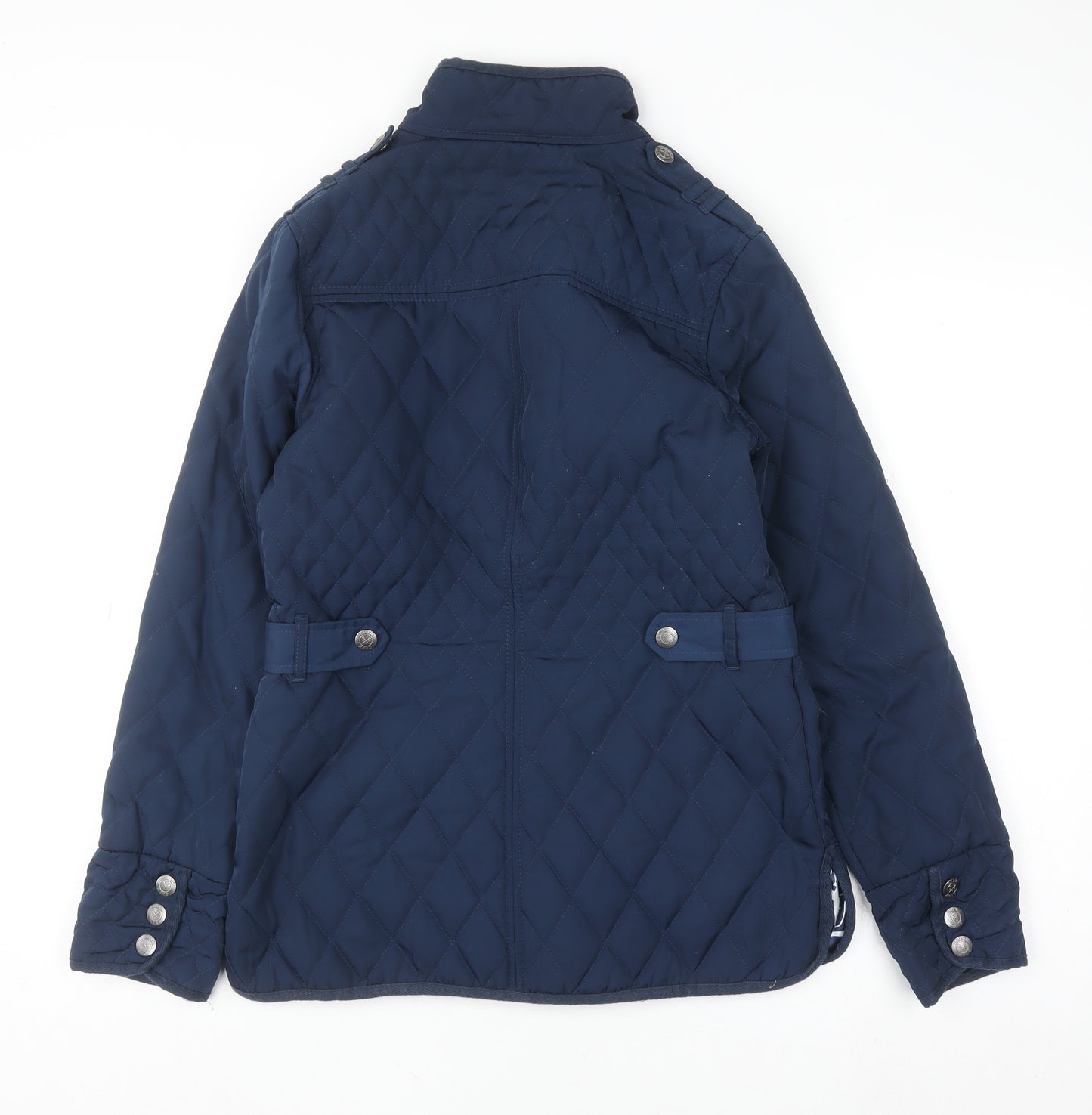 Crew Clothing Co. Women’s Blue Quilted Mid-Length Jacket Size 10