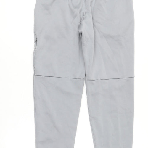 Under Armour Boys Grey XL Jogger Sweatpants Activewear with Zip Pocket