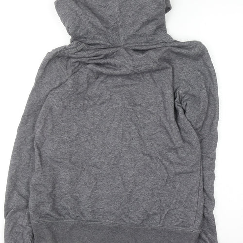 Nike Mens Grey Full Zip Hoodie Size M Long Sleeve Cotton Blend